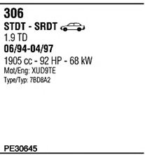 WALKER PE30645 Exhaust System